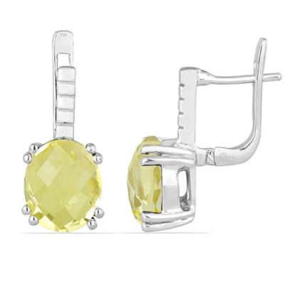 BUY STERLING SILVER NATURAL SMOKY GEMSTONE EARRINGS